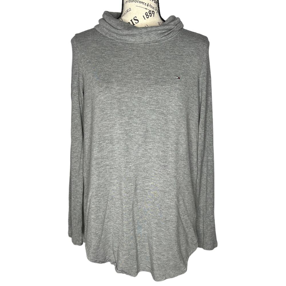 Tommy Hilfiger (M) Ribbed Arm Long Sleeve Pullover Turtleneck